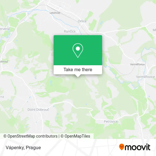 Карта Vápenky