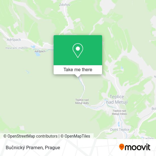 Bučnický Pramen map