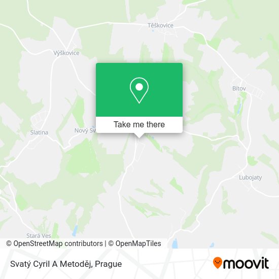 Svatý Cyril A Metoděj map