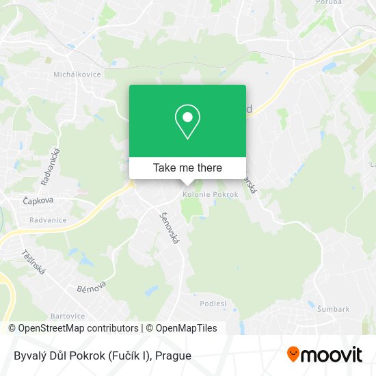 Byvalý Důl Pokrok (Fučík I) map