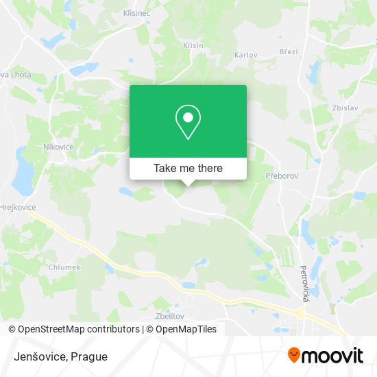 Карта Jenšovice