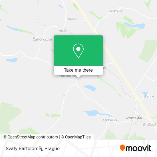 Svatý Bartoloměj map