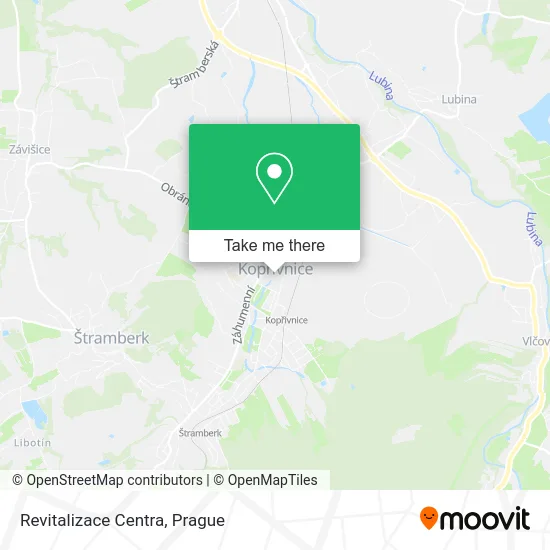 Карта Revitalizace Centra