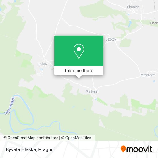 Bývalá Hláska map