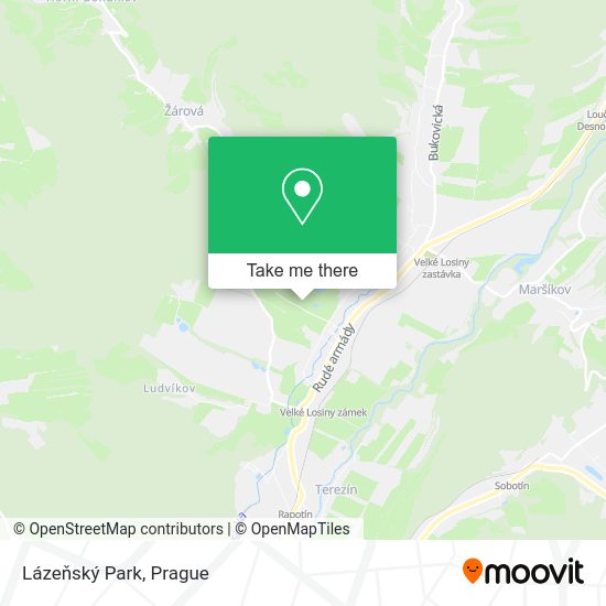Lázeňský Park map