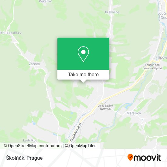 Карта Školňák