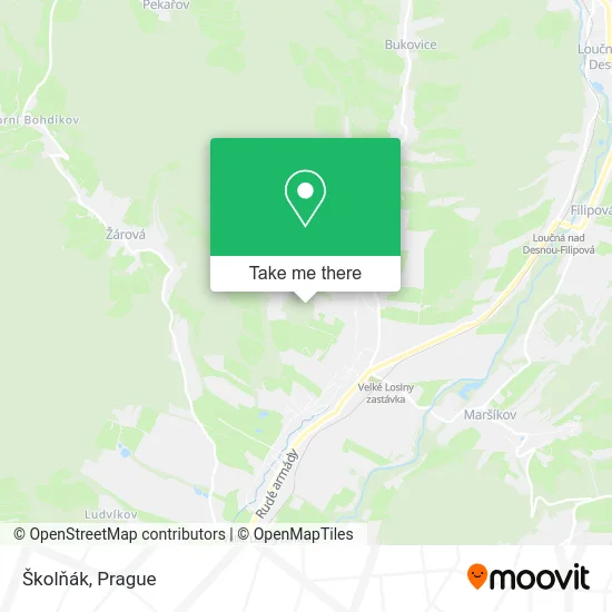 Карта Školňák