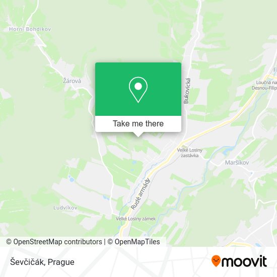 Карта Ševčičák