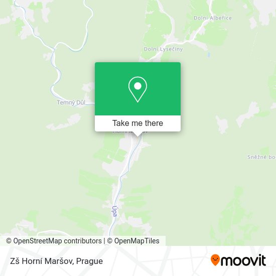 Zš Horní Maršov map
