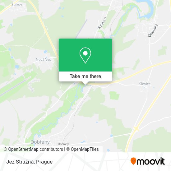Jez Strážná map