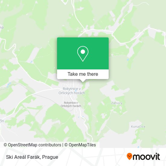 Ski Areál Farák map