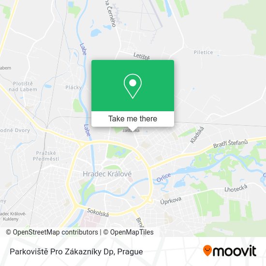 Parkoviště Pro Zákazníky Dp map