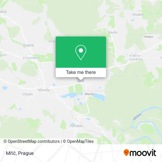 Карта Mříč