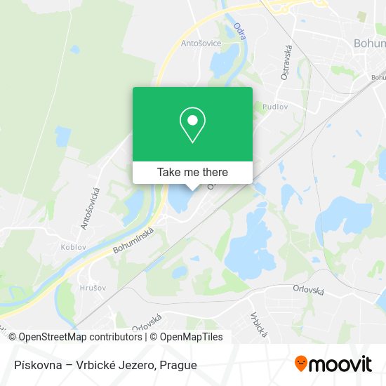 Pískovna – Vrbické Jezero map