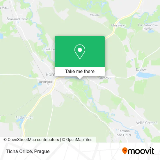 Карта Tichá Orlice