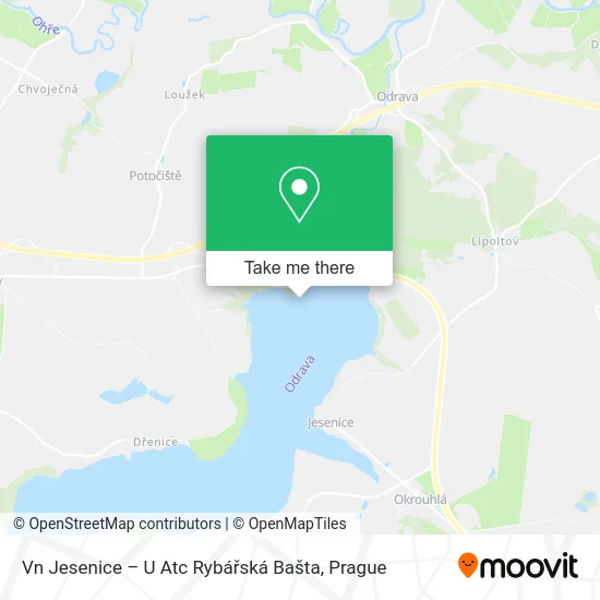 Карта Vn Jesenice – U Atc Rybářská Bašta