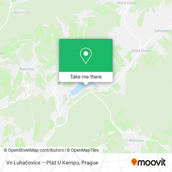 Vn Luhačovice – Pláž U Kempu map