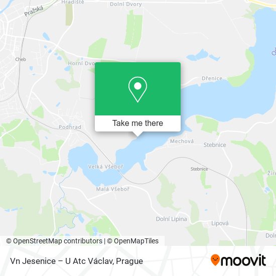 Vn Jesenice – U Atc Václav map