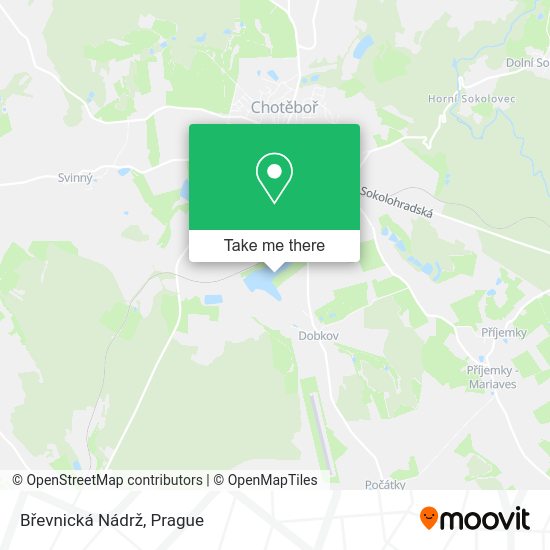 Карта Břevnická Nádrž