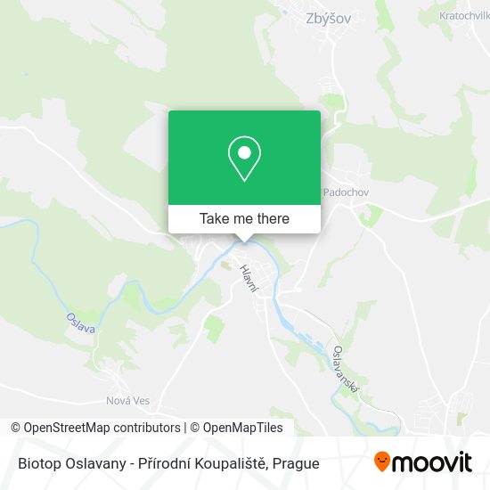 Biotop Oslavany - Přírodní Koupaliště map