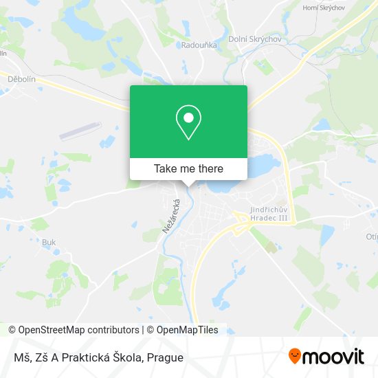 Карта Mš, Zš A Praktická Škola