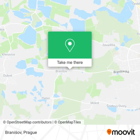 Карта Branišov