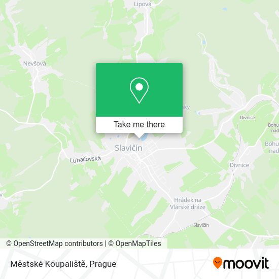 Městské Koupaliště map