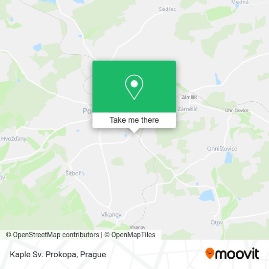 Карта Kaple Sv. Prokopa