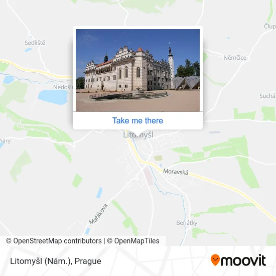 Карта Litomyšl (Nám.)