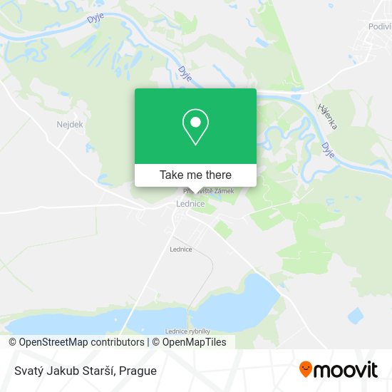 Svatý Jakub Starší map