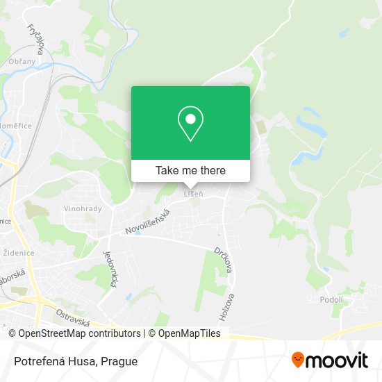 Карта Potrefená Husa