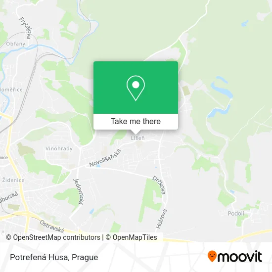Карта Potrefená Husa