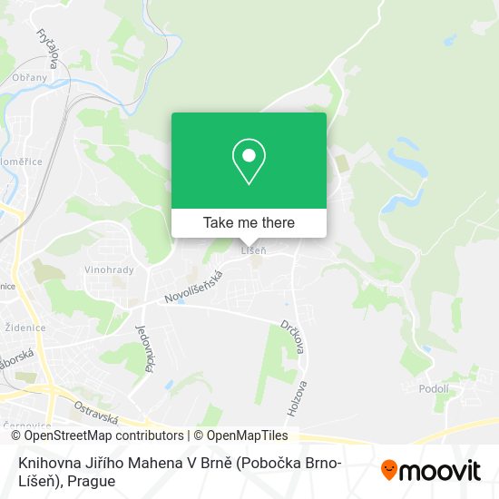 Knihovna Jiřího Mahena V Brně (Pobočka Brno-Líšeň) map
