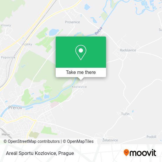 Areál Sportu Kozlovice map