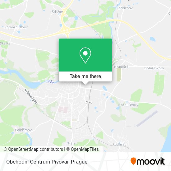 Obchodní Centrum Pivovar map
