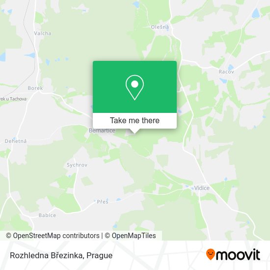 Rozhledna Březinka map
