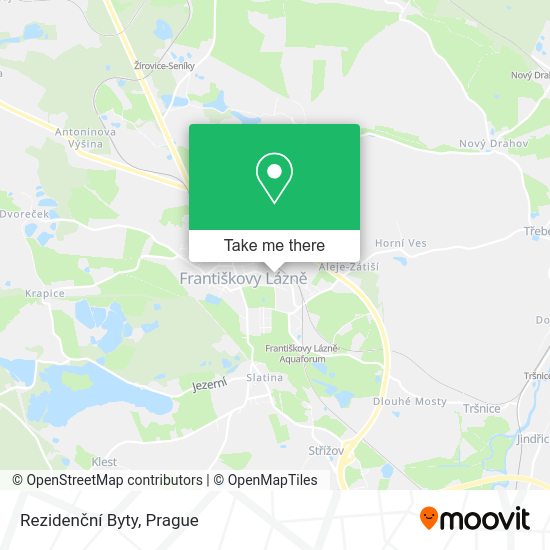 Rezidenční Byty map