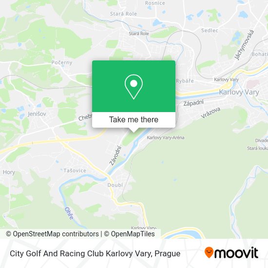 City Golf And Racing Club Karlovy Vary map