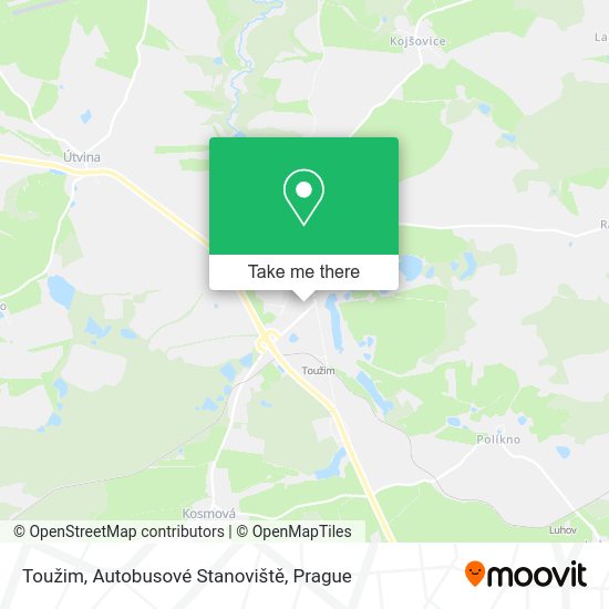 Toužim, Autobusové Stanoviště map