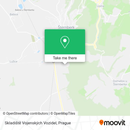 Skladiště Vojenských Vozidel map