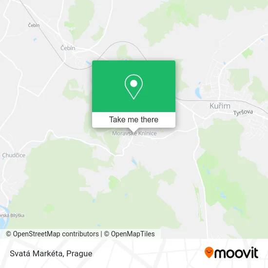 Карта Svatá Markéta