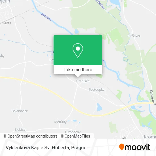 Карта Výklenková Kaple Sv. Huberta