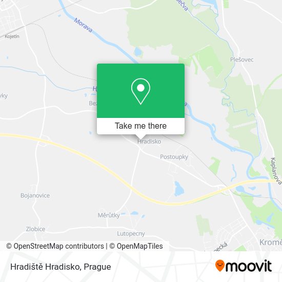 Hradiště Hradisko map