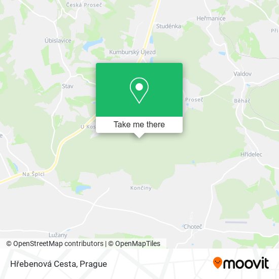 Hřebenová Cesta map