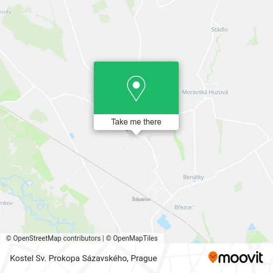 Карта Kostel Sv. Prokopa Sázavského
