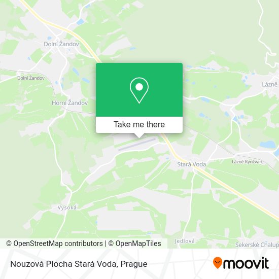 Карта Nouzová Plocha Stará Voda