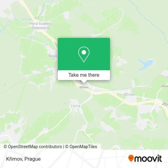 Křimov map