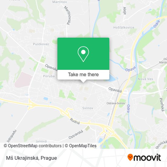Mš Ukrajinská map