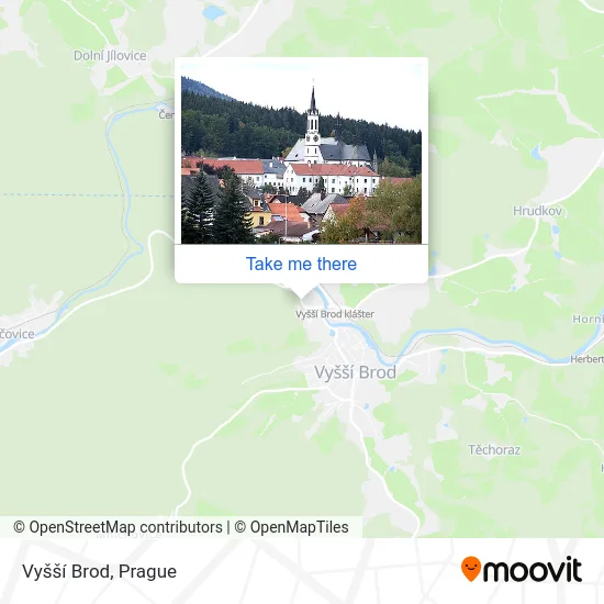 Карта Vyšší Brod