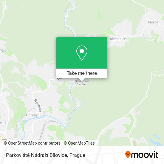 Parkoviště Nádraží Bílovice map